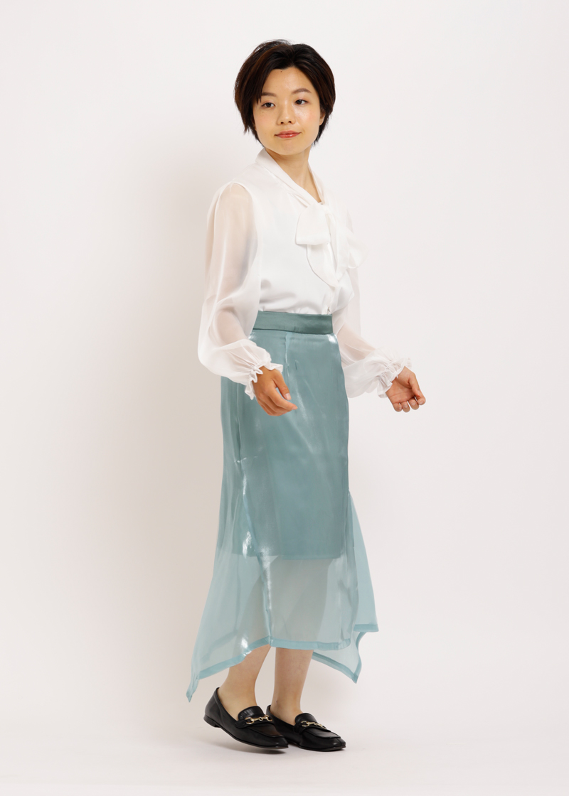 イレギュラーヘム マーメイドスカート